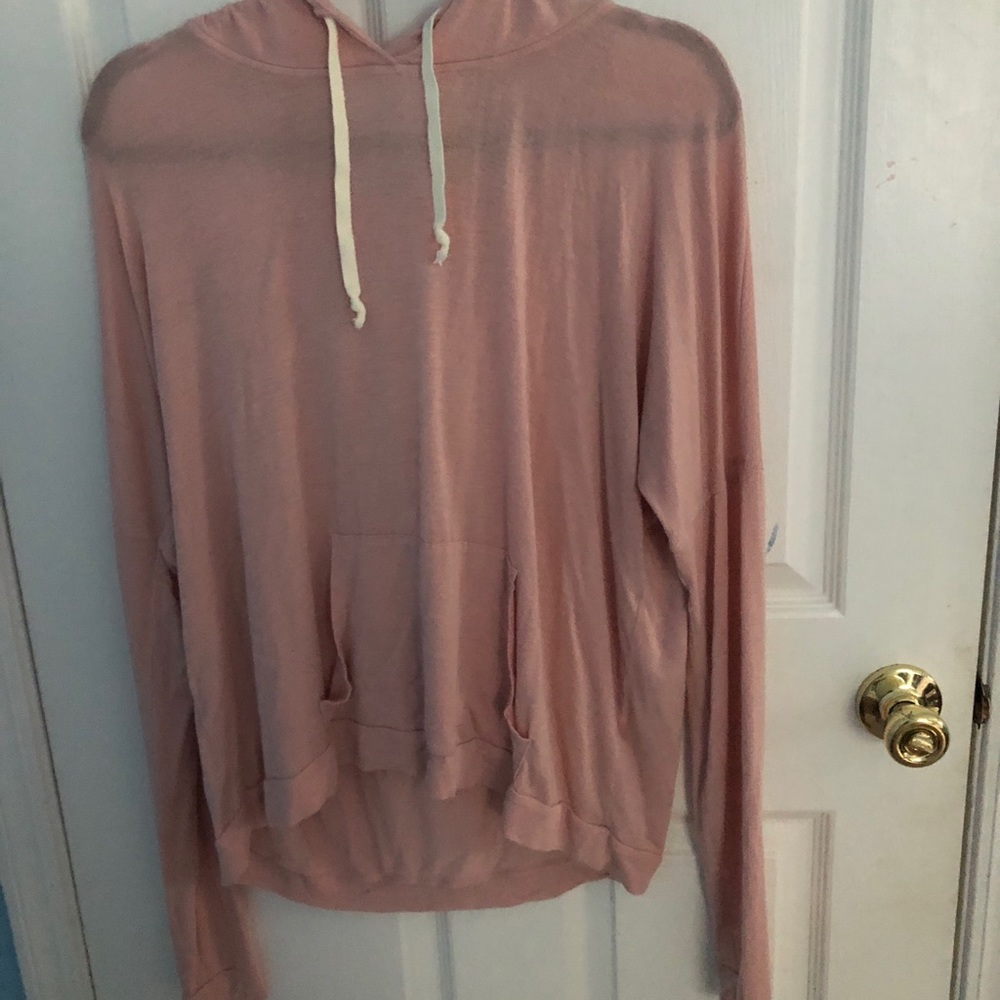 Baby pink Brandy melville sweat shirt